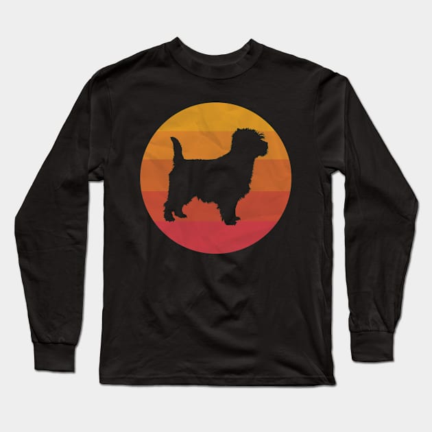 Vintage Cairn Terrier Long Sleeve T-Shirt by ChadPill